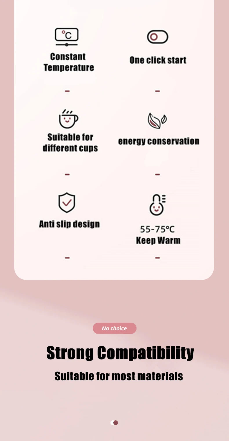 Joliena™ Thermostatic Heating Coaster