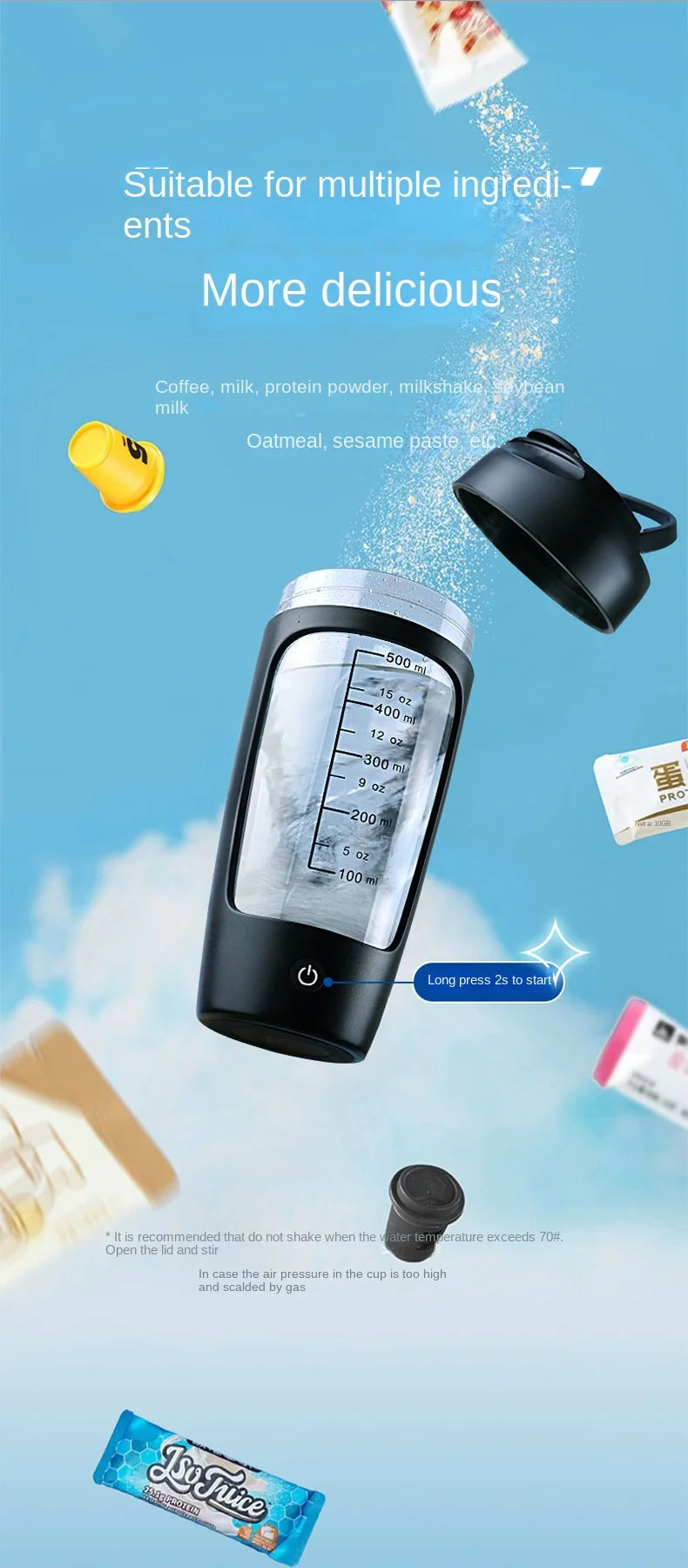 Joliena™ Electric Portable Shaker bottle