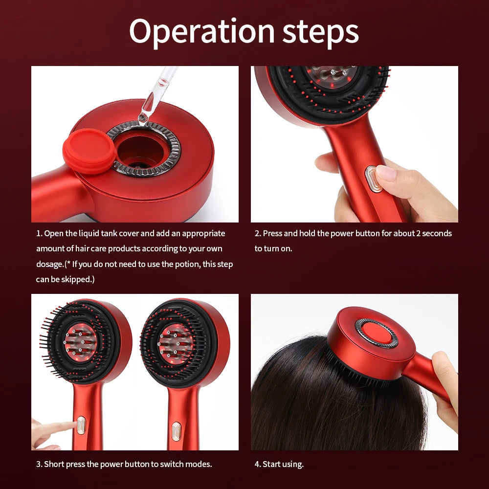Joliena™ Electric Vibration Massage Comb Portable Hair Follicle Comb